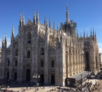 19G...ACTUAL CATHEDRAL OF DUOMO DI MIANO LOCATED IN MILAN, ITALY