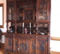 09...FINEST ANTIQUE GOTHIC SIDEBOARD...118 H X 88 W...SEE 1525 TO 1537 