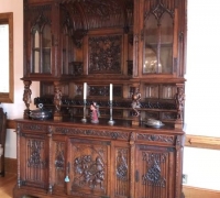 09...FINEST ANTIQUE GOTHIC SIDEBOARD...118 H X 88 W...SEE 1525 TO 1537