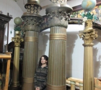 13....HUGE GREAT 10 FT H MASONIC COLUMNS