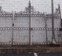 1F...GREAT ANTIQUE DRIVEWAY GATES 15 FT W X 11 FT  H......C. 1880