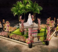 2C...OUR ANTIQUE IRON FENCE AND IRON GATE CURRENTLY ON DISPLAY AT THE PHILADELPHIA FLOWER SHOW. THE LARGEST FLOWER SHOW IN THE WORLD. 250,000 PEOPLE VIEW THIS SHOW EACH YEAR.