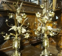 33...PAIR OF CANDELABRAS