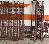 20C....CAST IRON TRELLIS SET 95" H