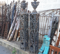 17....GREAT PAIR C. 1870 IRON POSTS 68