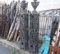 86....GREAT PAIR C. 1870 IRON POSTS 68