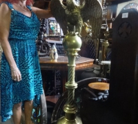 87  -brass-eagle-lectern- 61'' h x 21'' w x 19'' d - c.1880