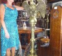 88 -brass-eagle-lectern- 61'' h x 21'' w x 19'' d - c.1880