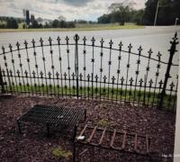 242.c.1870.Great-Antique-Driveway-Gates.11-ft-w-x.-6-ft-h.-.-4-fence-PCs-.-6-posts