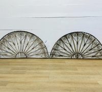 1X...C. 1880 Pair of Iron Arches-28-in-tall-x-55-in-wide