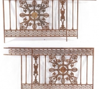 442...PAIR CAST IRON PANELS C. 1860 32