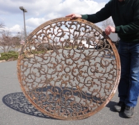 549-great-antique-iron-ceiling-medallion-48-w-can-be-a-table-top