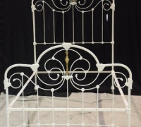 403.....Iron &amp; Brass bed 75