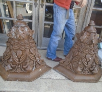 181-Tin Capitals - 36'' w x 34'' h