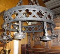 10-1 OF 3 GOTHIC LIGHTS - 32'' W X 52'' H