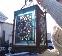 18- sold -antique-stained-glass-hanging-light