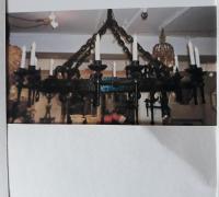 5A.....c.1890..Large 12 Light Chandelier. 51 w x 32 h