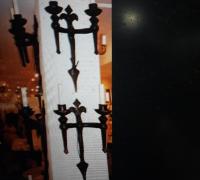 5B....4 Matching sconces. 26 h x 22 w x 12 d .