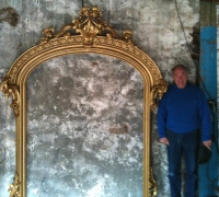 9-great-unique-shape-antique-mirror-circa-1870-72in-w-x-94in-h-x-12in-diam