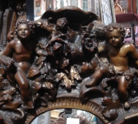 039-antique-cherub-carved-mirror