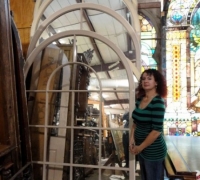 65....15-pcs-antique-mirror-glass-windows-4-ft-h-to-10-ft-h-mirror-or-clear-glass-x-63-h_0
