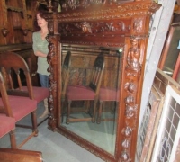 01A....Carved Overmantle Mirrors in Pennsylvania