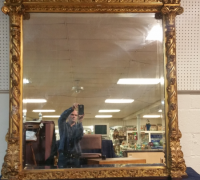 38..GILDED MIRROR 68" H