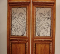 216-pair-of-new-iron-and-wood-doors