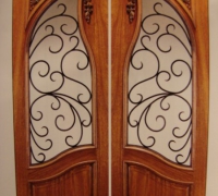 217-pair-of-new-iron-and-wood-doors