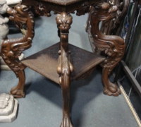 451- sold - antique-carved-griffin-table