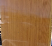 158- antique table tops - 42'' w x 96'' x 2 1/4'' thick ( former antique bowling alley floors - maple - 20 pieces)