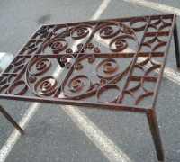 171-sold - antique-iron-table