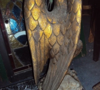 55-sold -antique-carved-eagles-table-marble-top