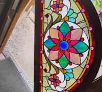 1JJ...Great-Antique-Stained-glass.-44-w-x-22-h.c.1880