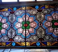189-sold -antique-stained-glass-window