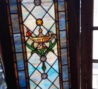 7DD....GREAT COLORS  -   GLASS SIZE   - 22  W  X  57  H - C. 1880