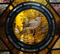 238- sold -antique-stained-glass-window