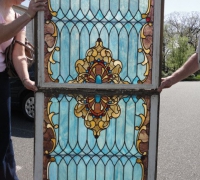 244-  sold - antique-stained-glass-window