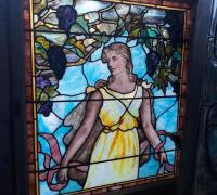 2AAAAA...Tiffany !!! C.1880..w Rare Drapery Glass and double layered glass..