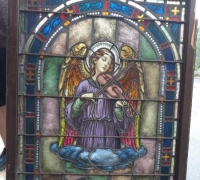 2M...Great Antique Stained 48 h x38 wide..c.1880.