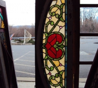 350-  sold - antique-stained-glass-window