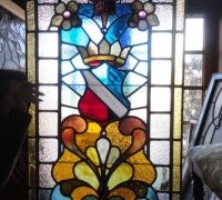 38- sold - antique-stained-glass-window