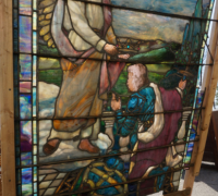 838- 3 GREAT RARE - LA FARGE WINDOWS - each about 70\'\' H X 55\'\' W