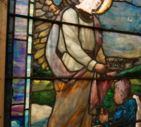 840- 3 GREAT RARE - LA FARGE WINDOWS - each about 70\'\' H X 55\'\' W